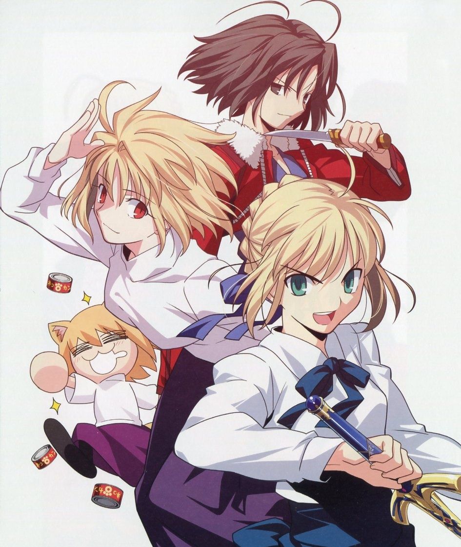 Type-Moon Heroines artwork by Takashi Takeuchi