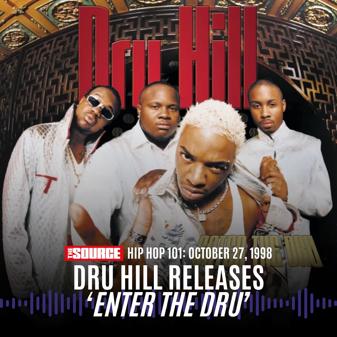Dru Hill released 'Enter the Dru' 27 years ago on October 27, 1998.