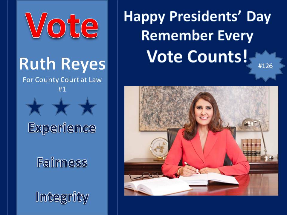 Ruth Reyes for County Court at Law- Number One