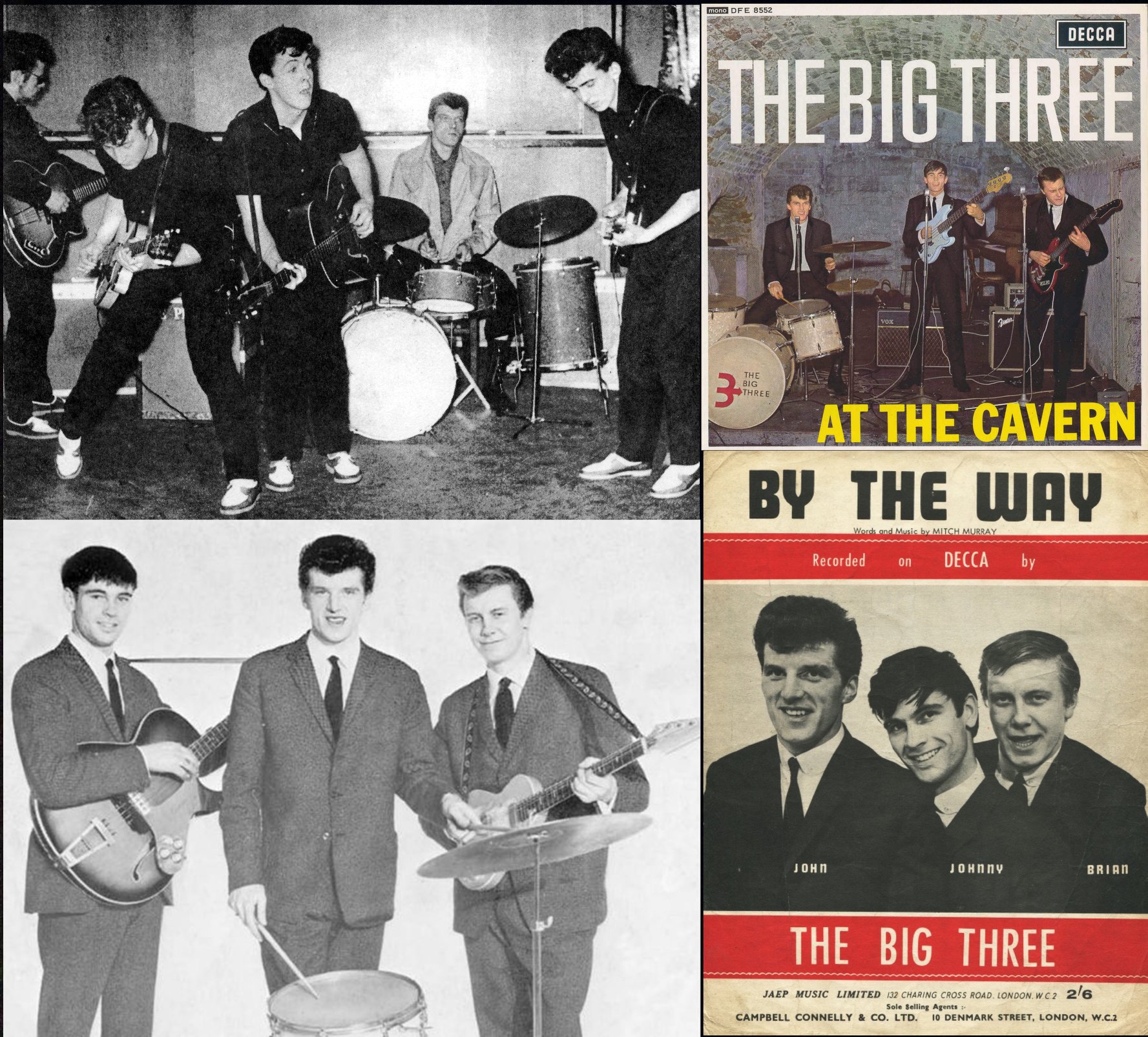 Johnnie Hutchison on Stage with Big 3 at Cavern