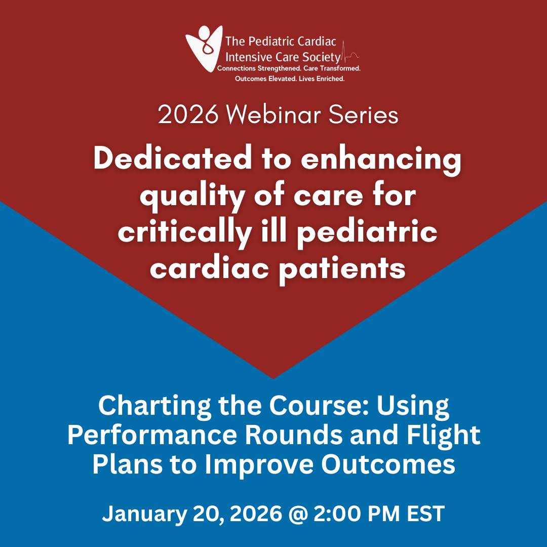 🚀 New... - PCICS Pediatric Cardiac Intensive Care Society | Facebook