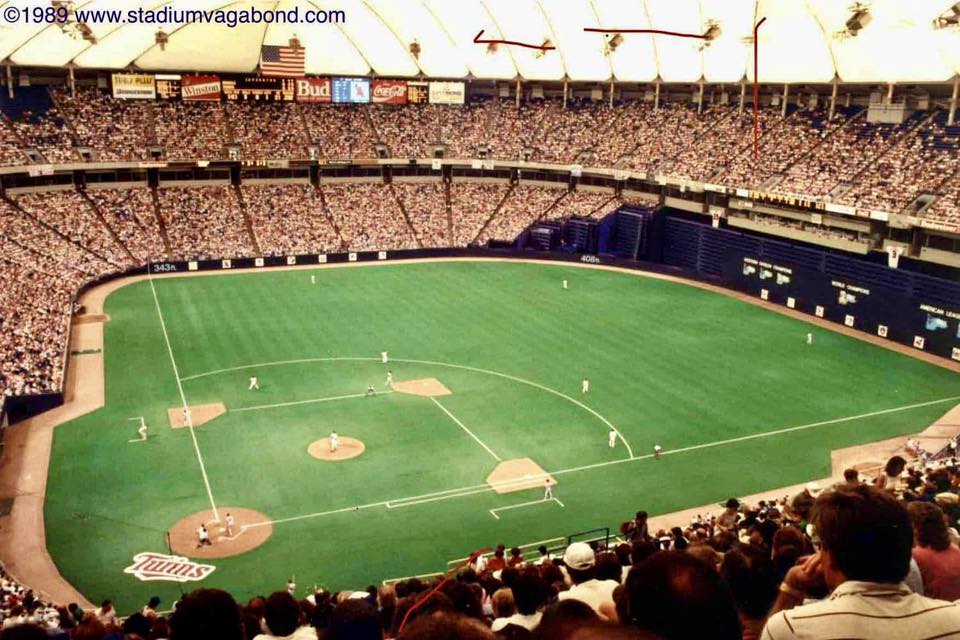 Stadium - Hubert H. Humphrey Metrodome, Minneapolis, MN Circa 1989 ...