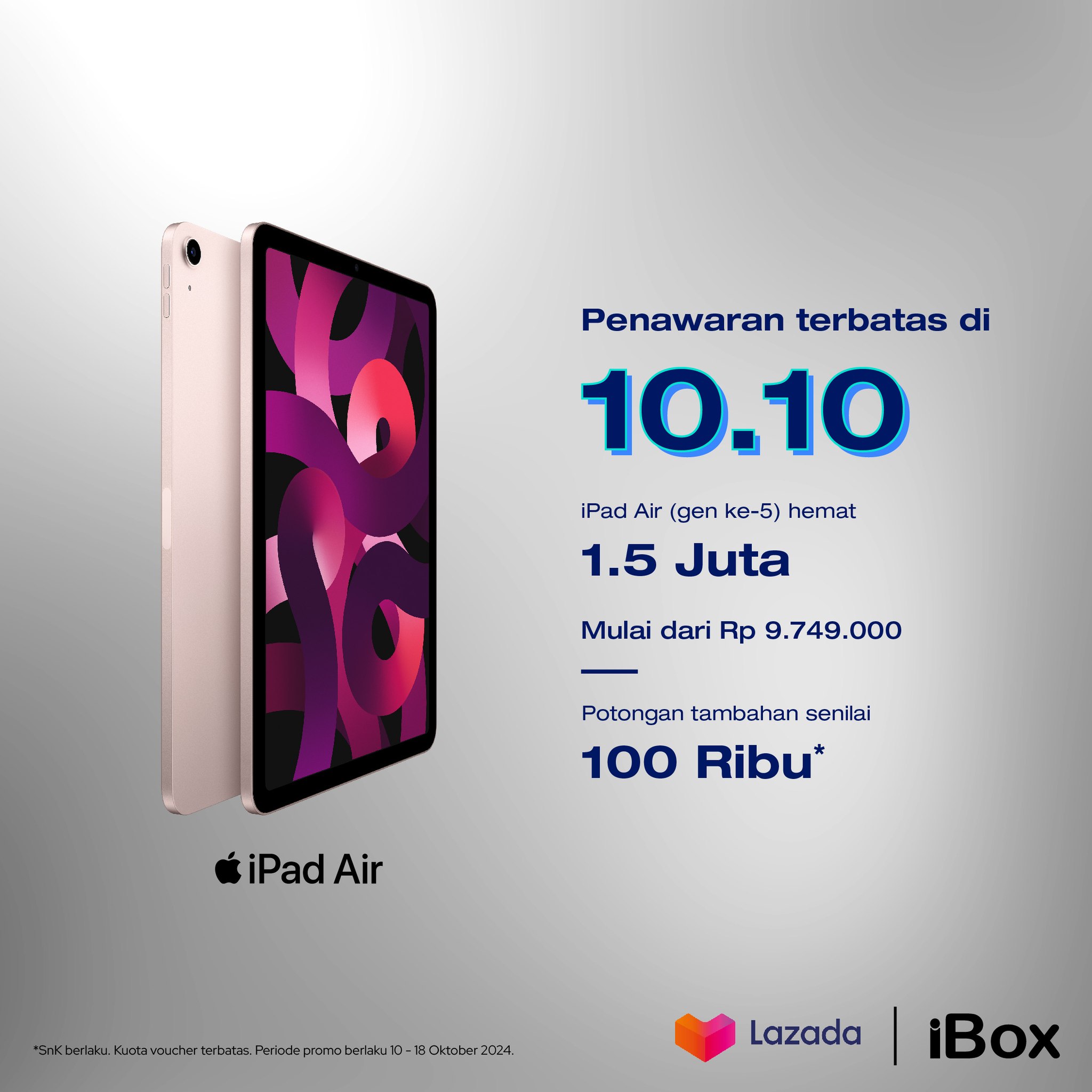 iBox - Penawaran terbatas di 10.10. Nikmati promo hemat...