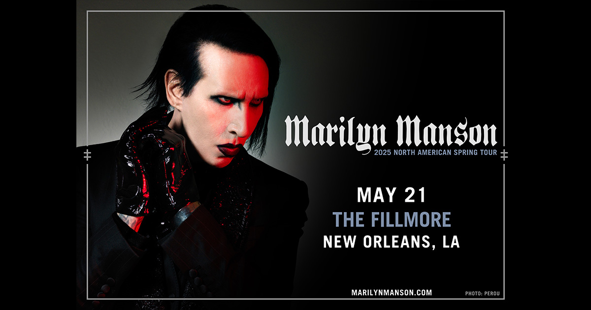 マリリンマンソン LIVE パンフレット Marilyn Manson live at The Fillmore New Orleans on May 21
