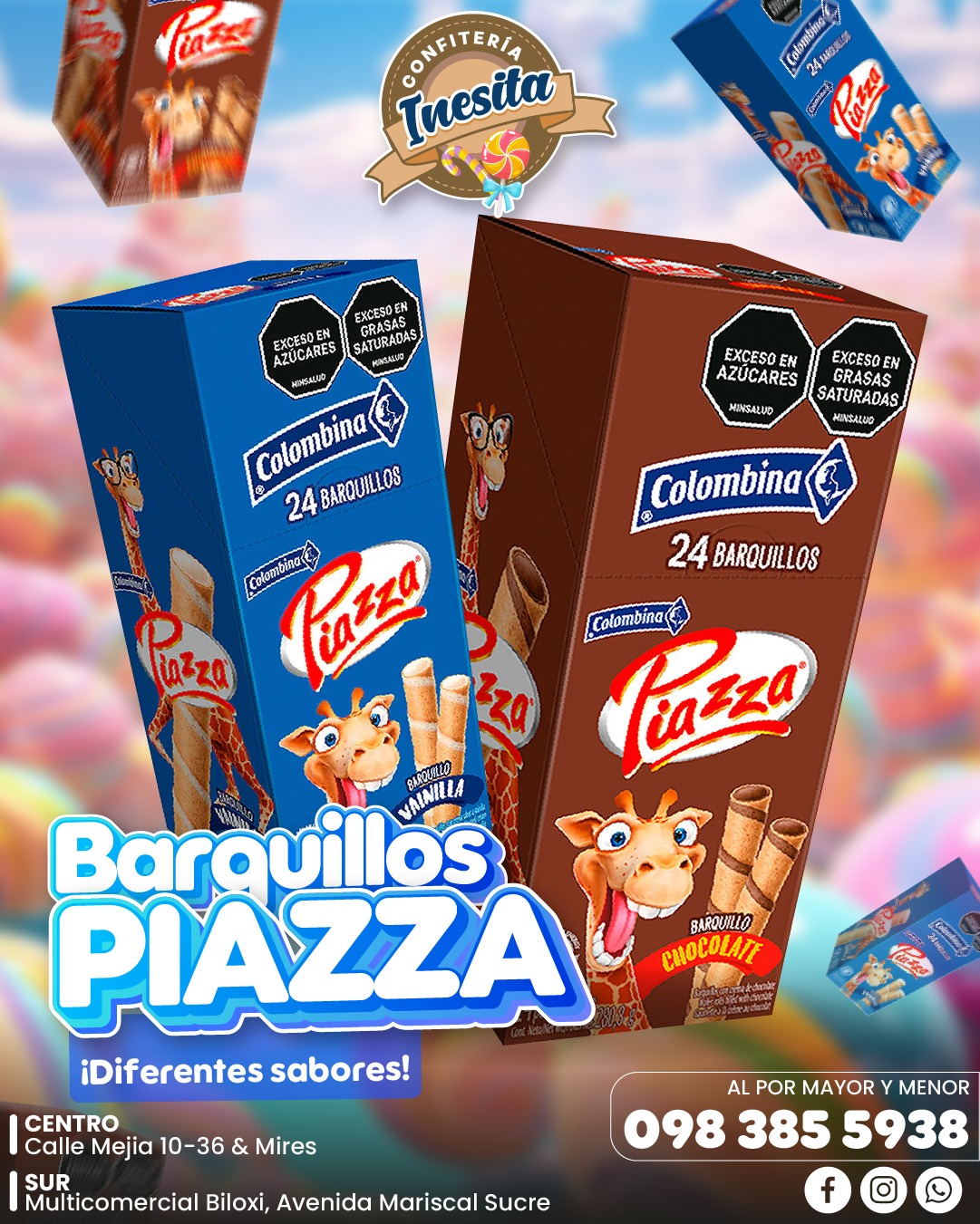 PIAZZA, barquillos rellenos de... - Confiteria Inesita | Facebook