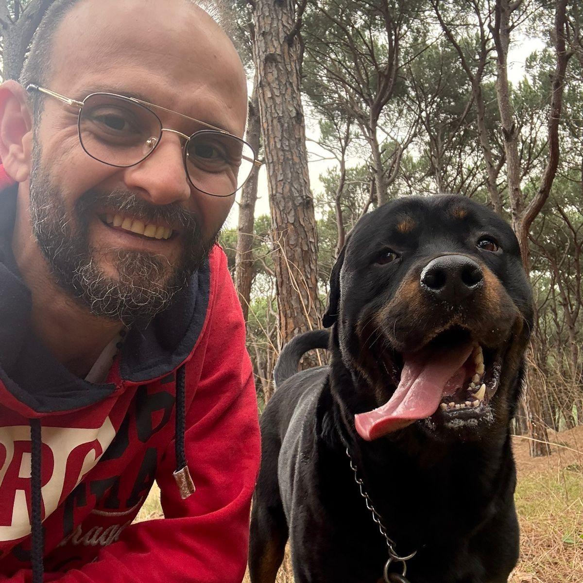 Rumble of morning happiness 🤎🖤😍#simbatherottie🇱🇧 #rottweileroflebanon🇱🇧 ...
