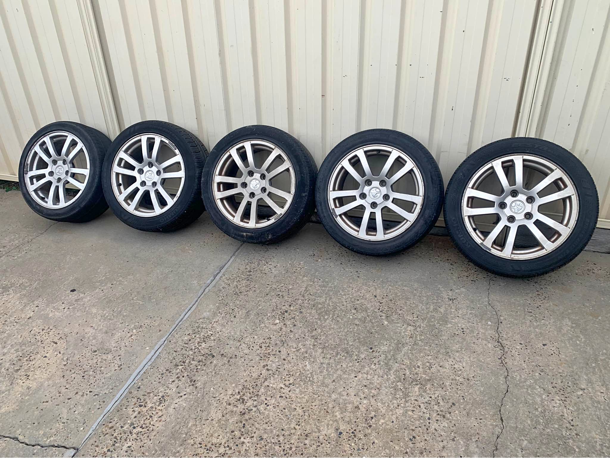 Vy commodore Spac 17inch mags with good tyres - Car Wheels, Tires ...