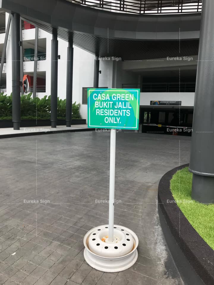Eureka Sign - Condo Project - Warning sign with flexible...