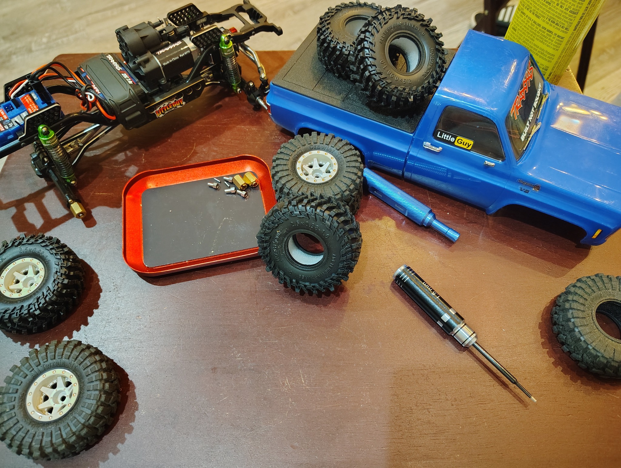 4 Pneus 58mm Super Soft 1.0 Pour RC Crawler SCX24 TRX4M - Tout Terrain HOBBYSOUL