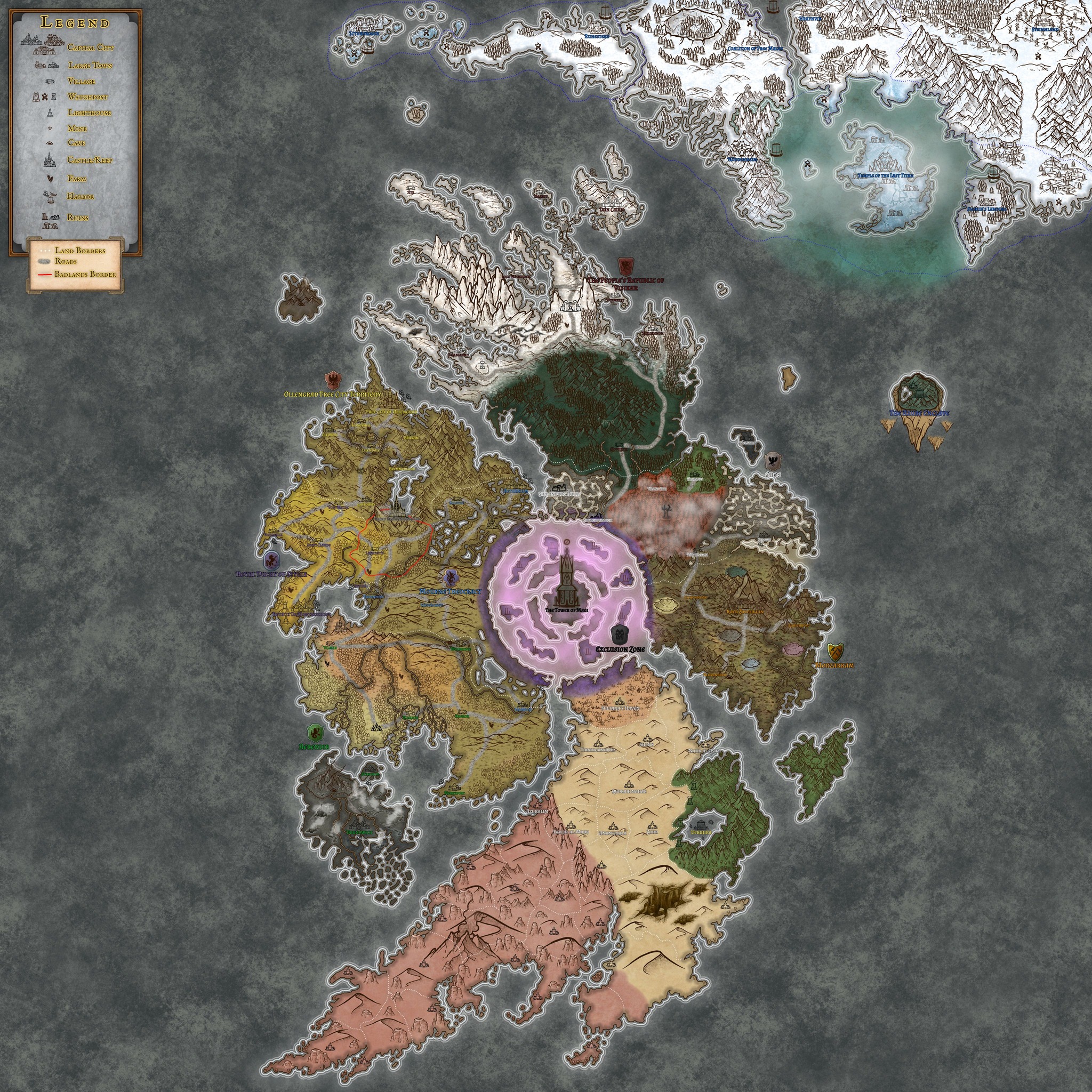 Inkarnate - 🌎 The Mythos of Magic 🌎 ‎ 🎨 Map by an...