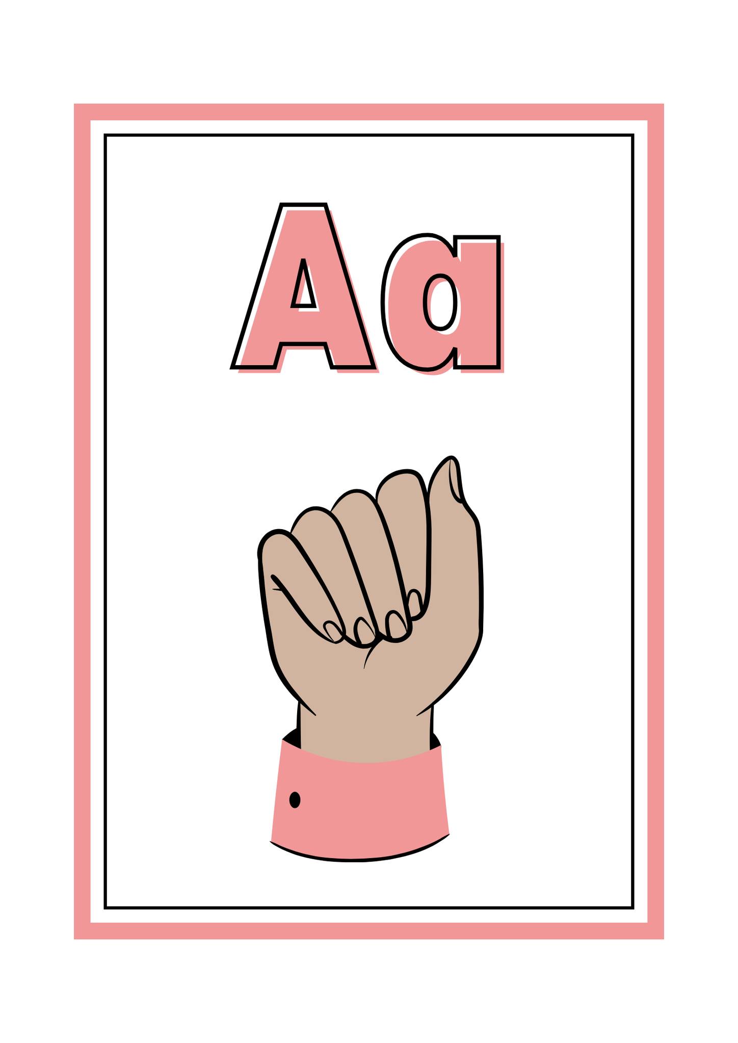 Sign Language Alphabet Save and Print... - Ma'am Joyce Corner | Facebook