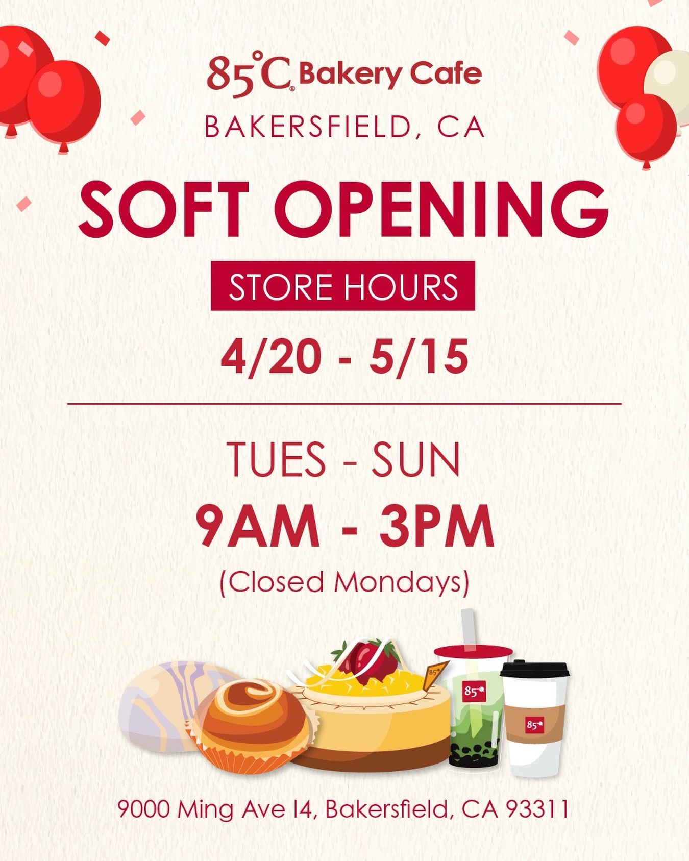 Bakersfield, we're officially open for our soft opening — and we