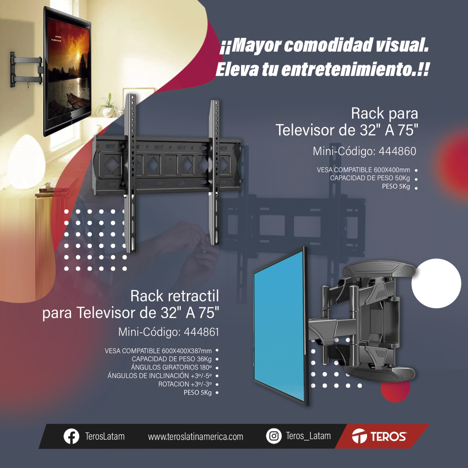 Grupo - 🖥️ Rack Teros para TV: ¡Lleva tu entretenimiento al siguiente ...