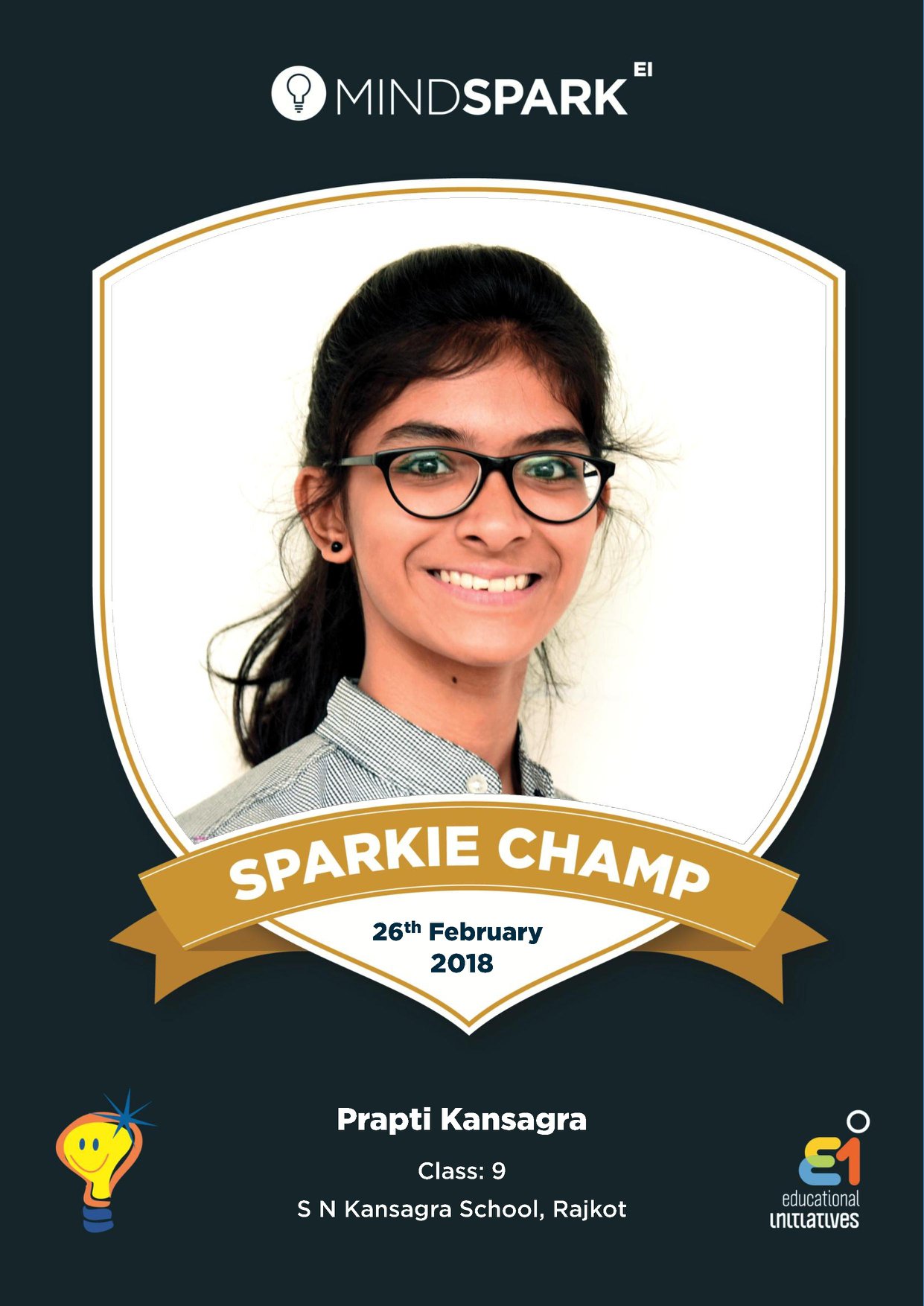 Mindspark - EI - We are proud of our Mindspark Sparkie... | Facebook