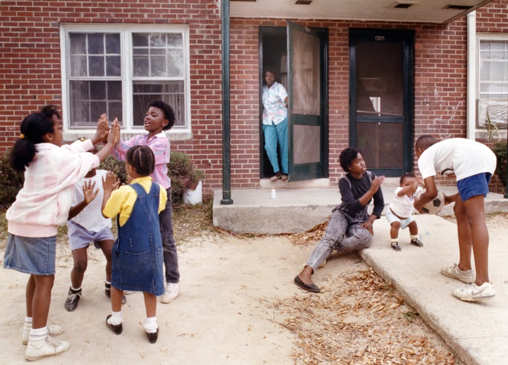 ・Playing children・Ｂ＆Ｇ. ・ Children playing at Hendley Homes in Columbia, South Carolina