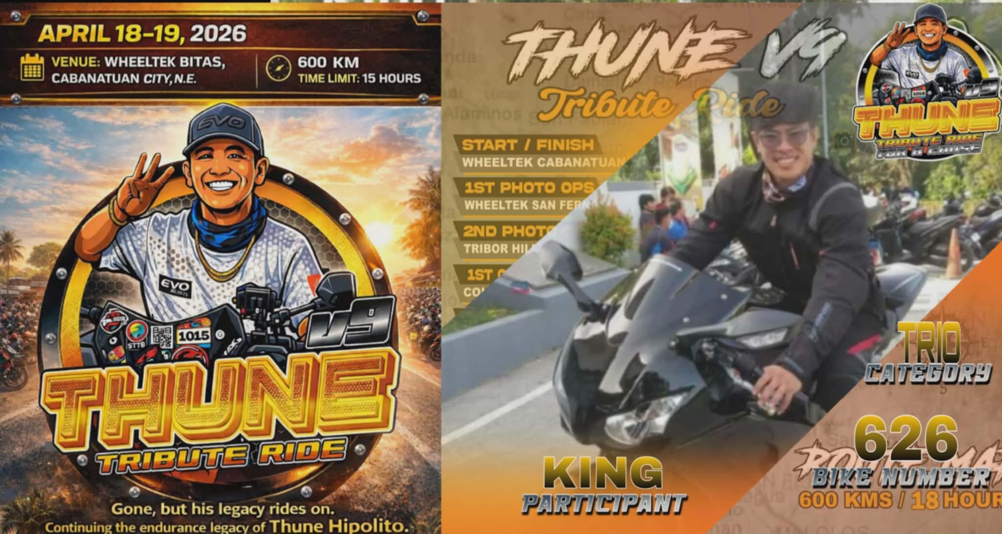 THUNE V9 TRIBUTE RIDE | Facebook