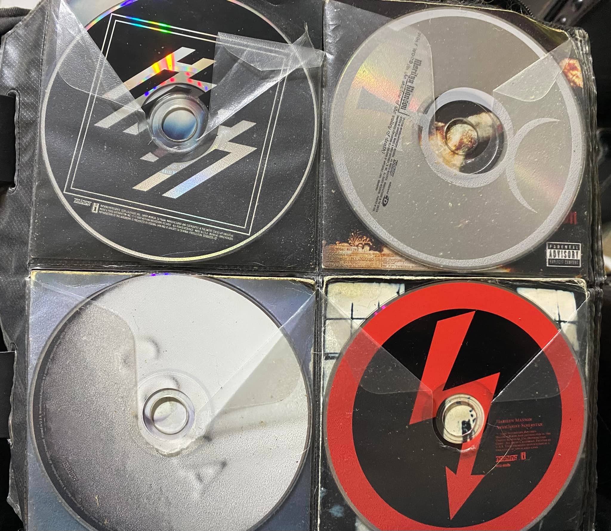 Marilyn Manson CD collection with rare singles and signed items