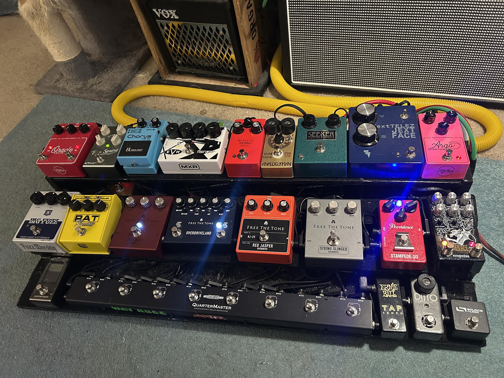 Providence Stampede pedal on my board