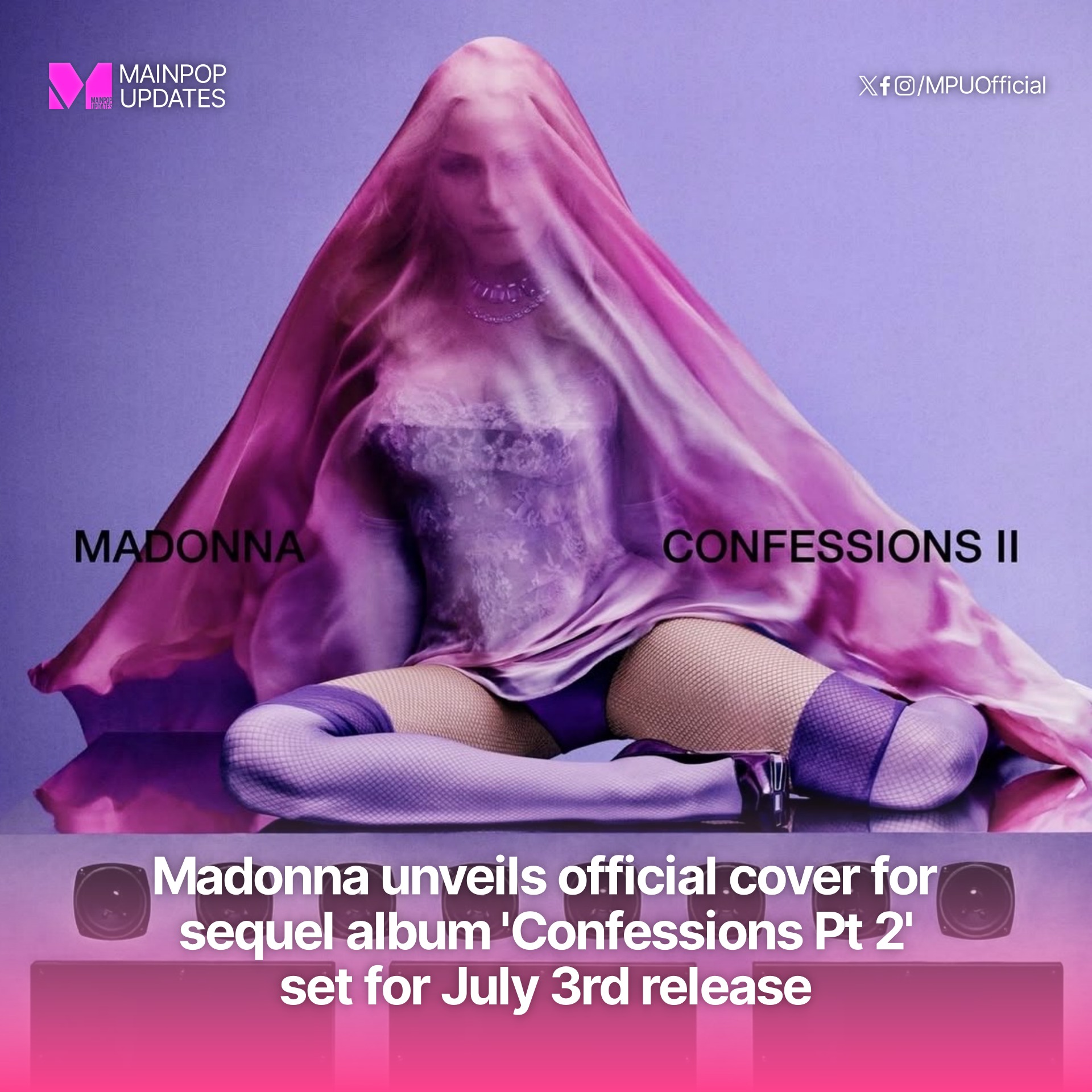 POP EMERGENCY: Madonna unveils official cover for sequel album 