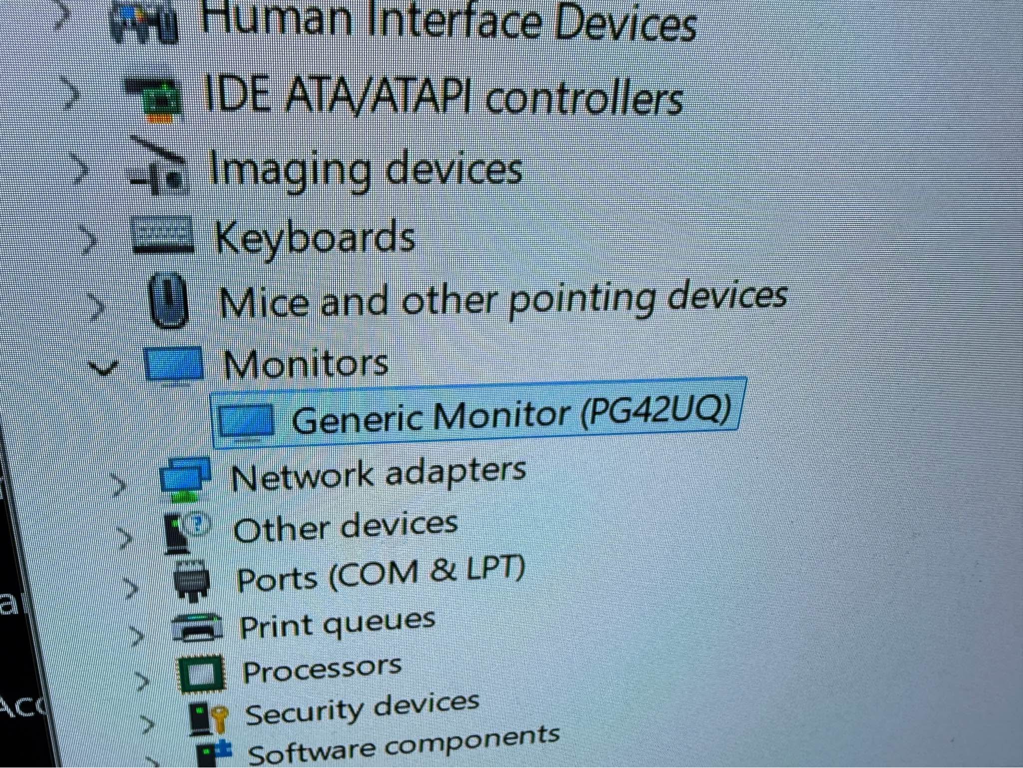 ASUS Rog PG42UQ Gaming monitor - Monitors - Los Angeles, California ...