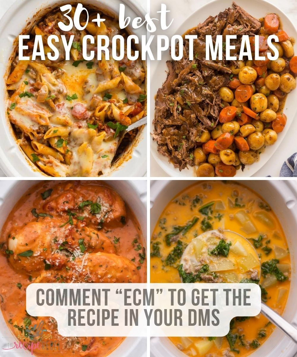 30 of the BEST Easy Crockpot Meals! 🎉... - The Recipe Rebel