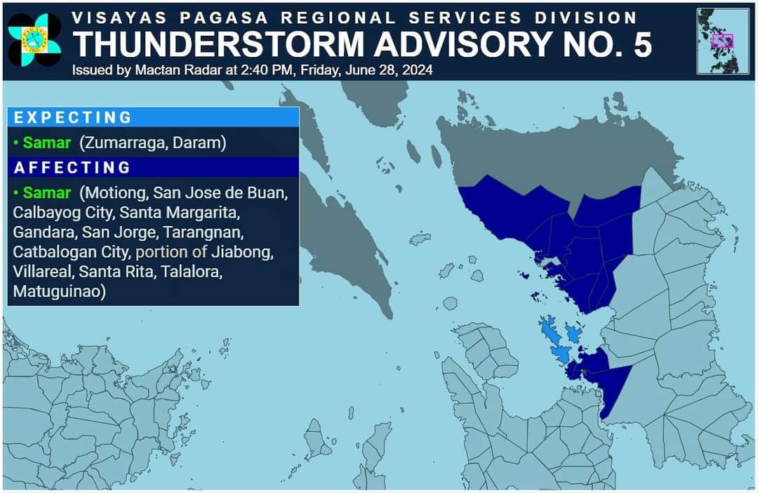 ⛈️ WEATHER UPDATE FOR SAMAR... - Philippine Emergency Alerts