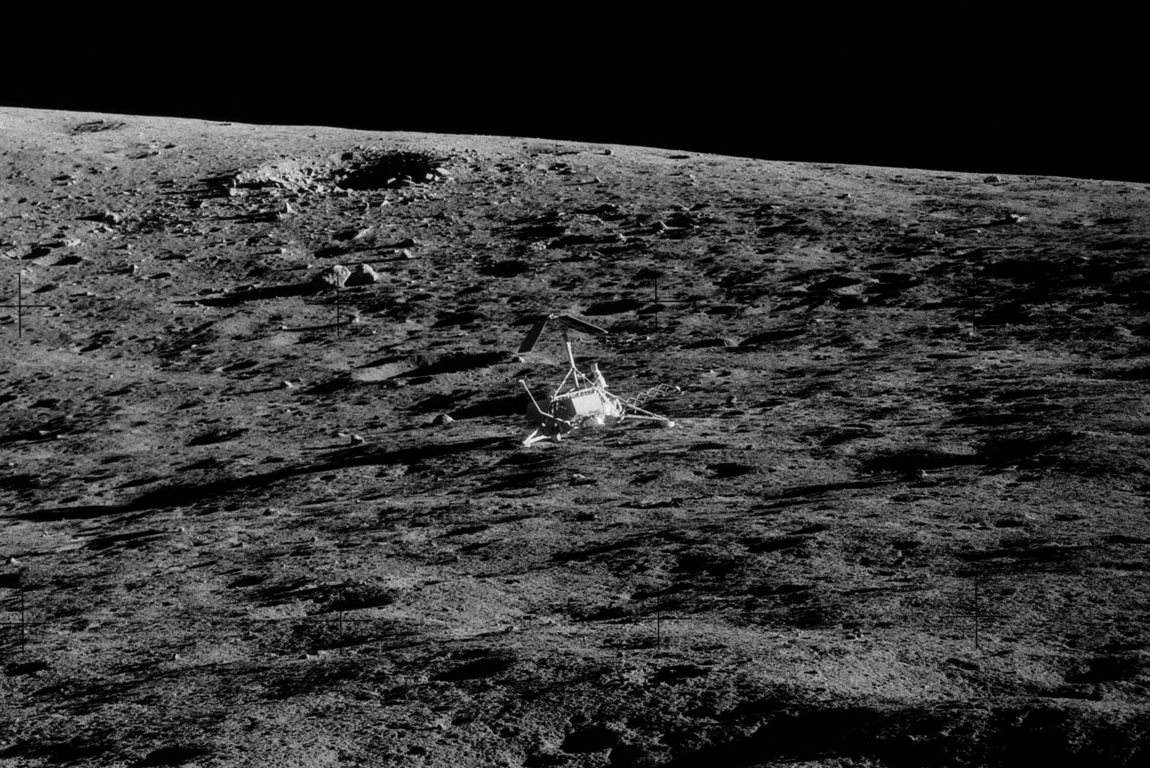 Drew - This is a view of NASA’s Surveyor 3 lunar lander obtained during ...
