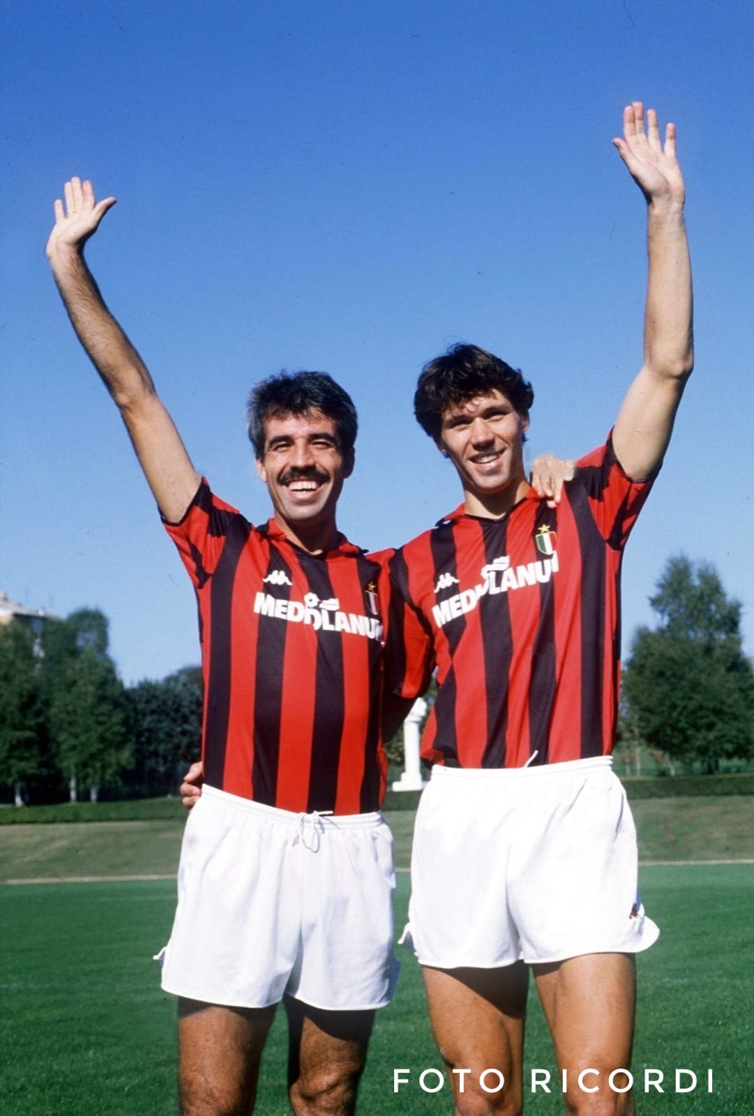 Maillot Extérieur AC Milan 1988-89 Van Basten N°9 - Taille L Rétro