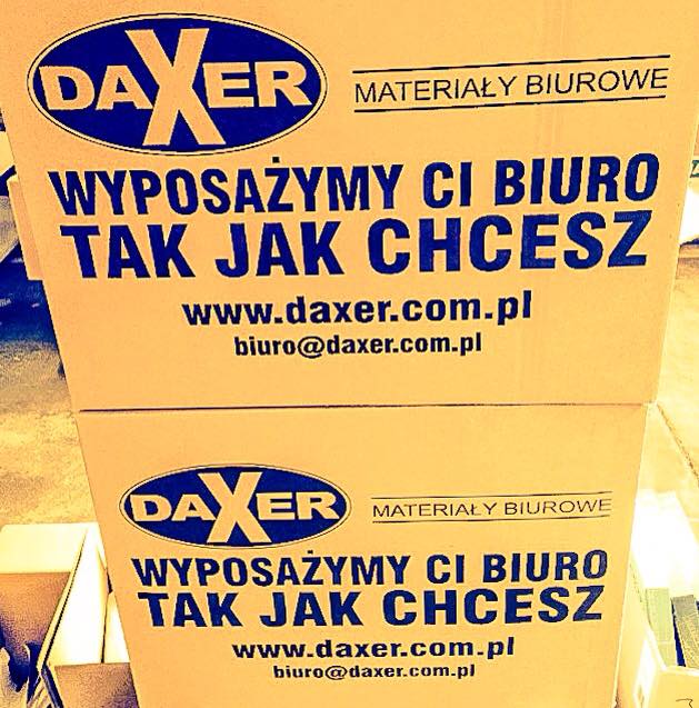 Daxer - Materiały biurowe - Logo to podstawa, dobry slogan także ...