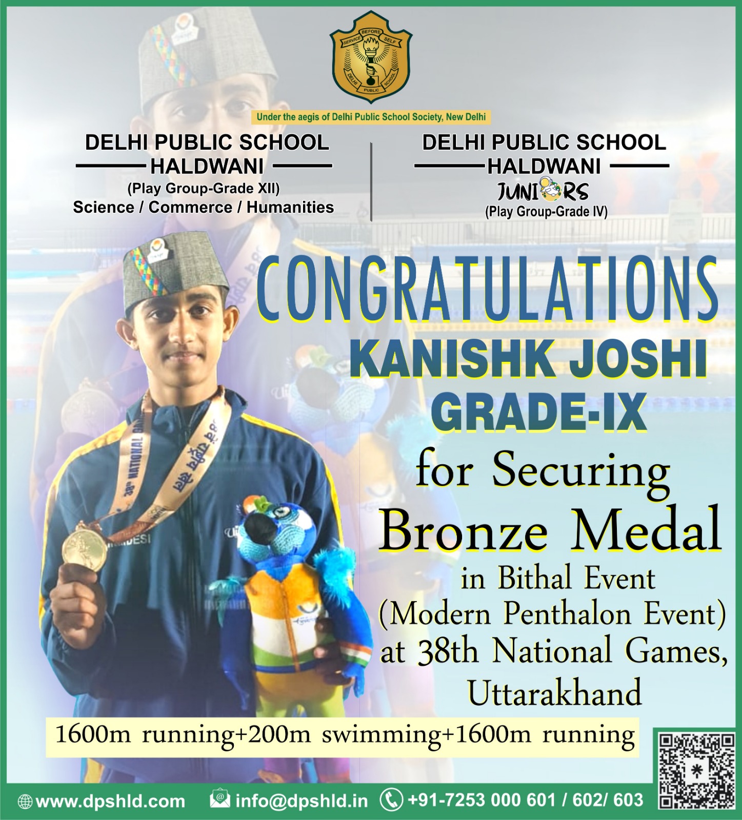 Delhi Public School , Haldwani - 🏆 Congratulations to Kanishk Joshi! 🎉 ...