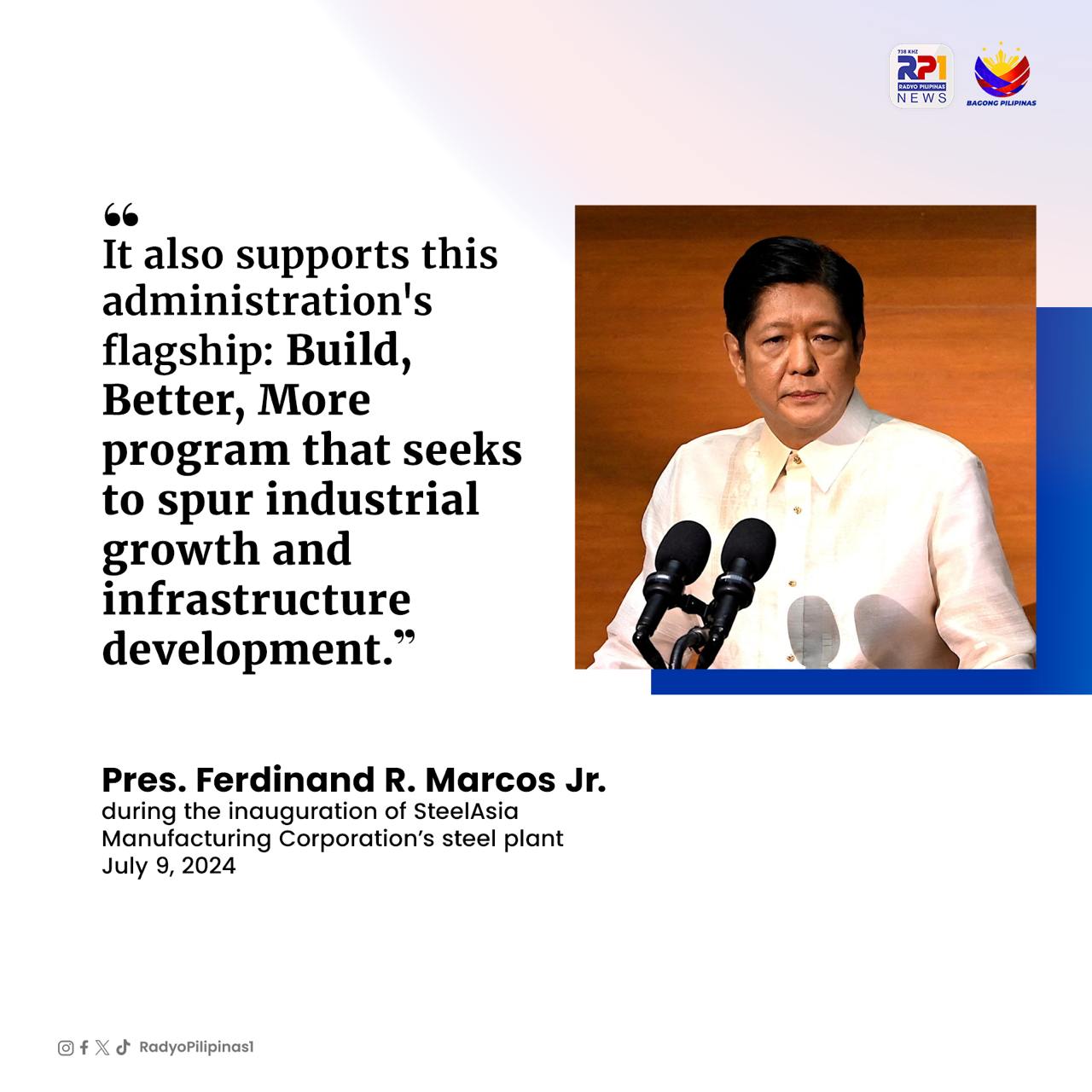 Radyo Pilipinas - Ang pagpapalago ng steel industry sa... | Facebook