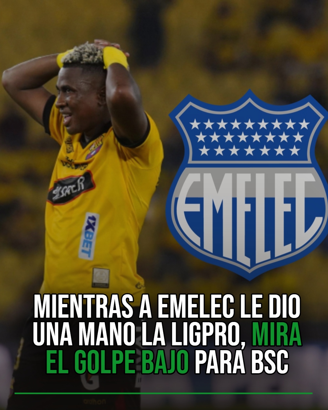 El - Mientras a Emelec le dio una mano la LigPro, mira el golpe bajo ...