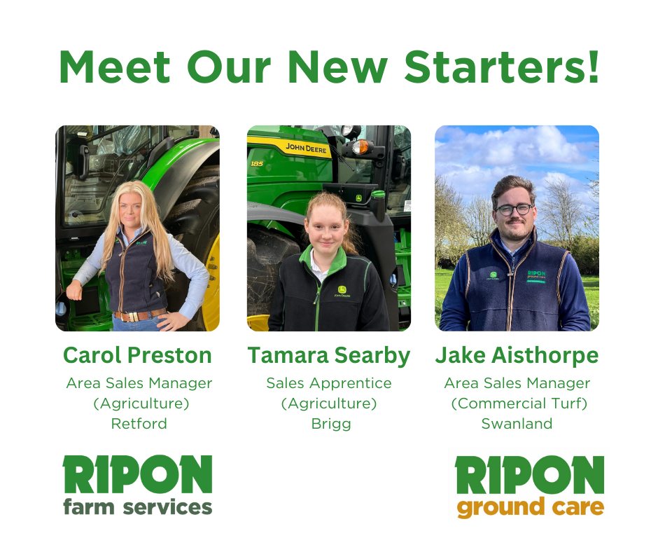 Ripon - Meet Our New Starters! We have 3 new additions to our Sales ...