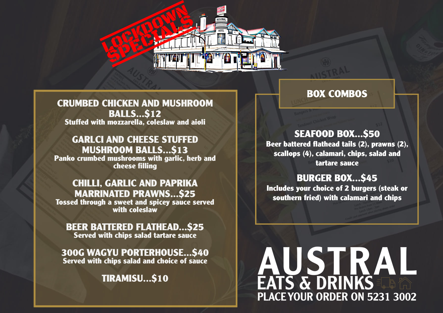 Our kitchen is back open for take... - Austral Hotel Colac