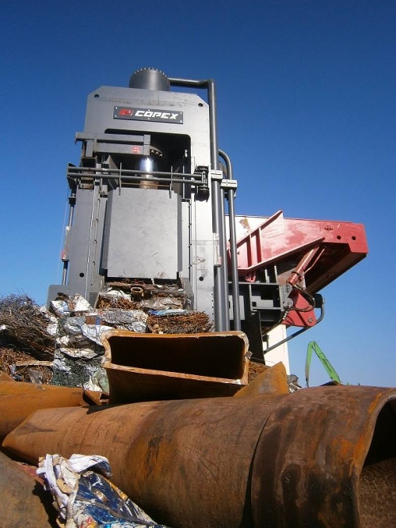 COPEX SA - COPEX sold a scrap shear with side compression LIDEX1000t ...