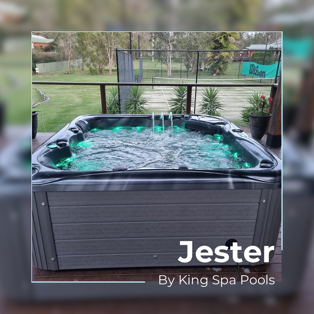 King Spa Pools - Our client Sam is loving his new Jester...