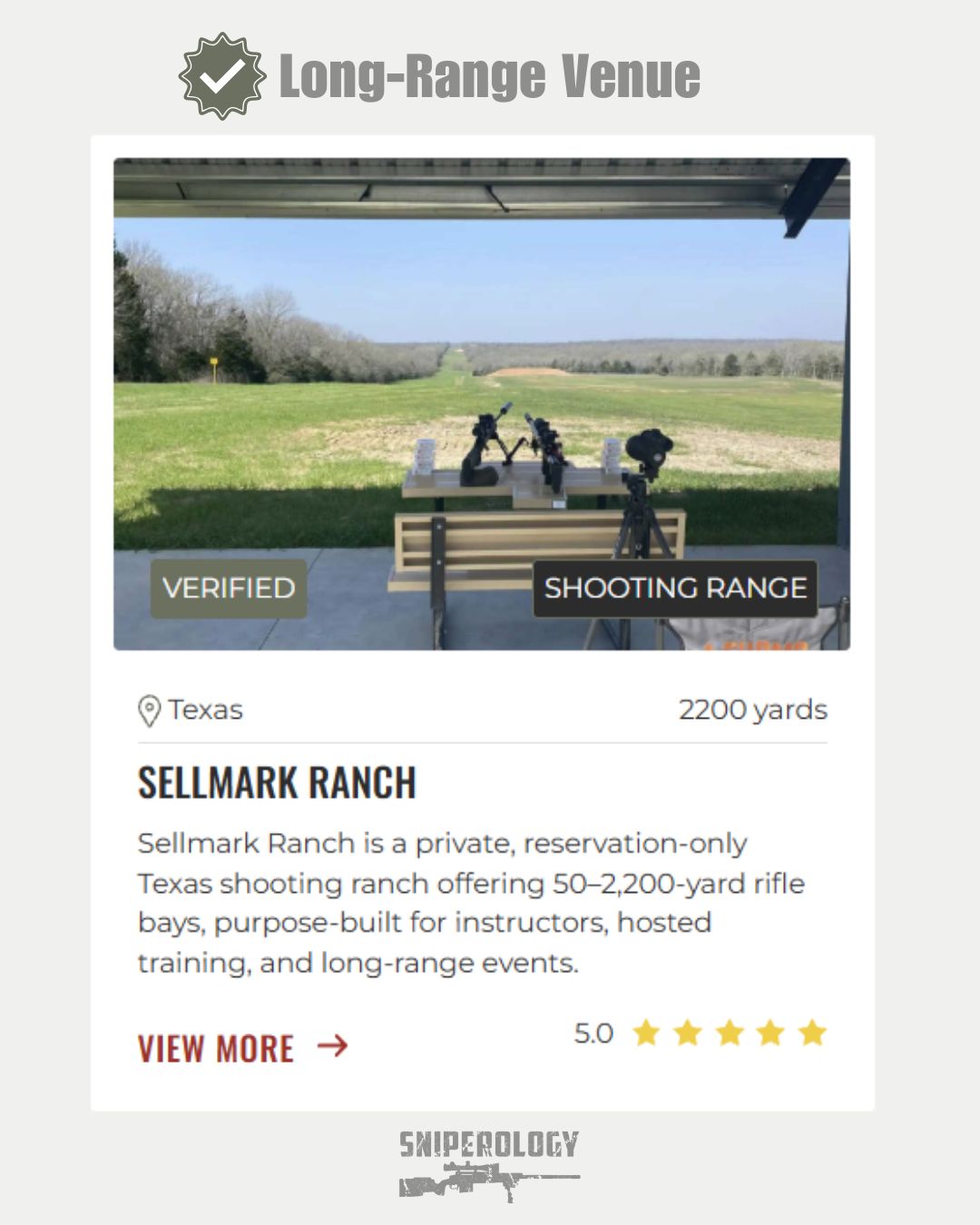 Sniperology - Private long-range shooting facility in... | Facebook