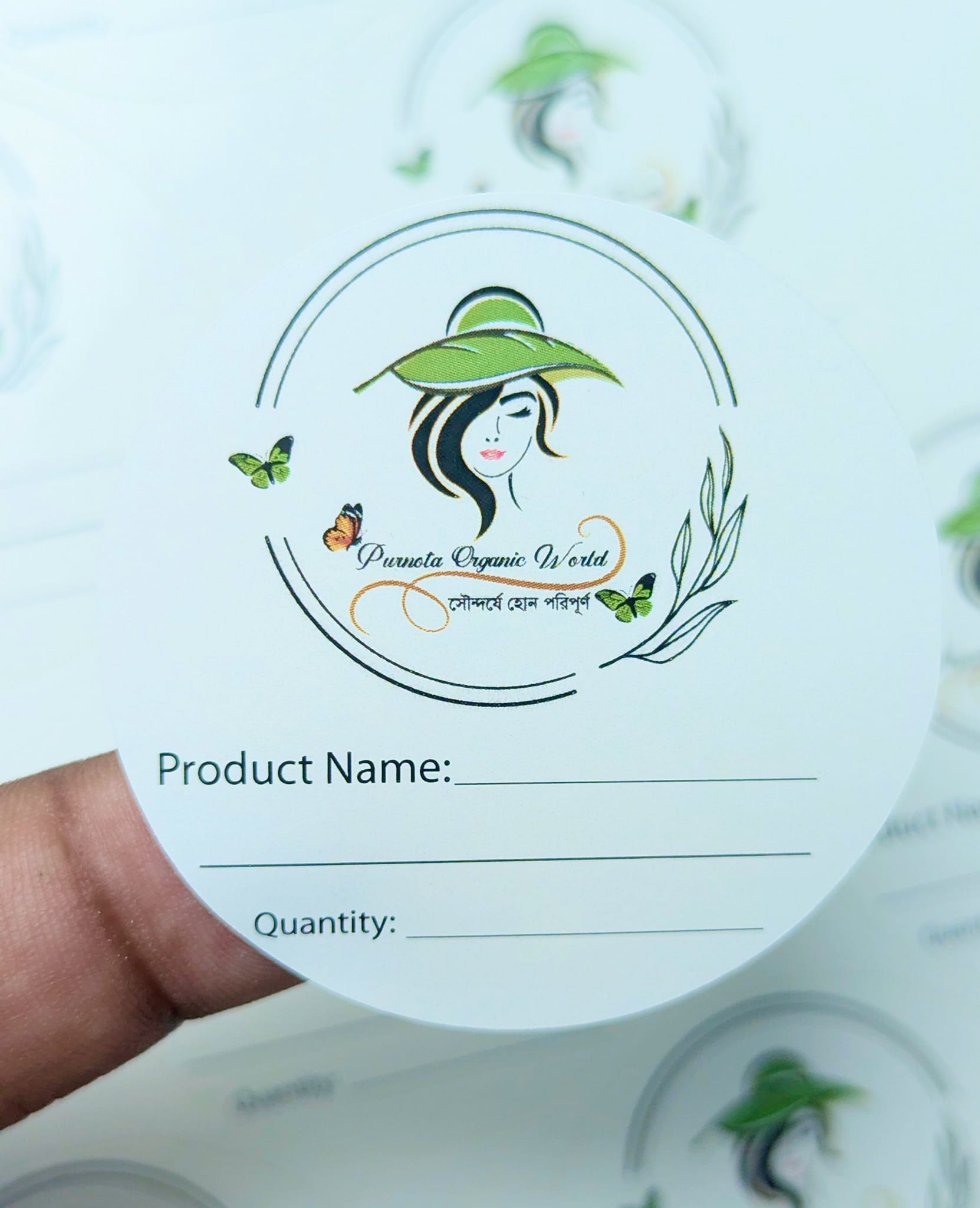 Packing Stories - Customized Round Logo Sticker!! A... | Facebook