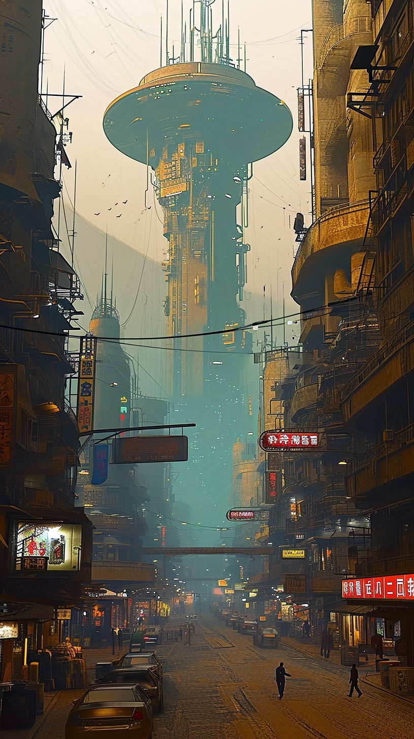Tokyo 2075 - my AI art - Midjourney v 5.2 - Winter 2025