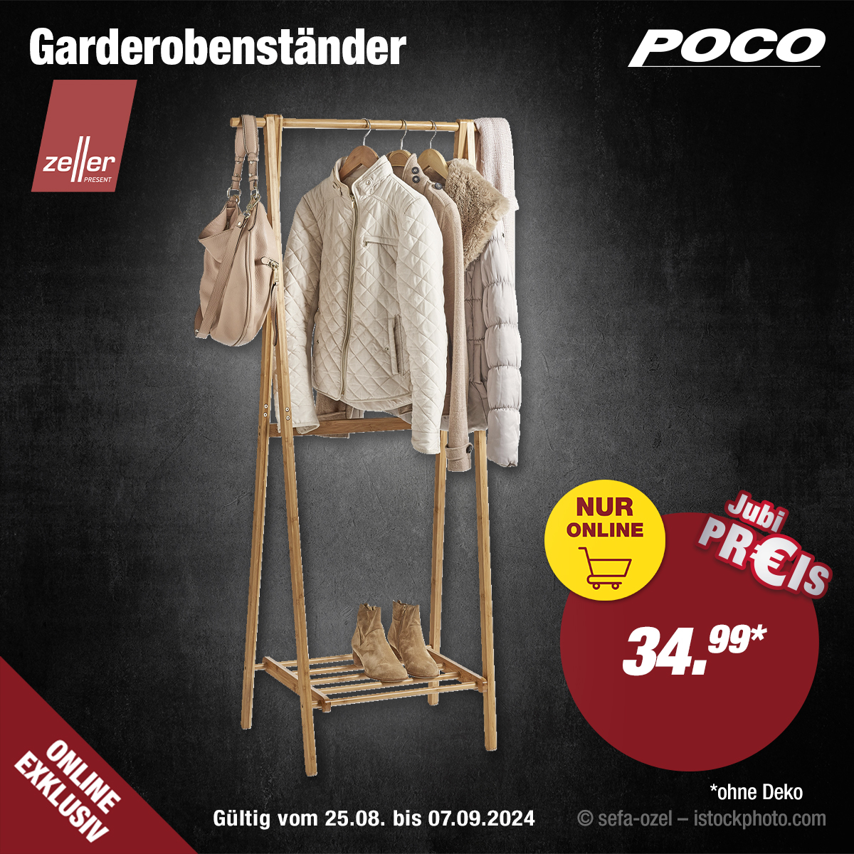 Jetzt exklusiv im Shop! Für jeden Anlass bereit und stets stilvoll: Unser Garderobenständer vereint zeitlose Eleganz mit vielseitiger Funktionalität. Jetzt einrichten: ▷▷ https://fcld.ly/5bud4xp