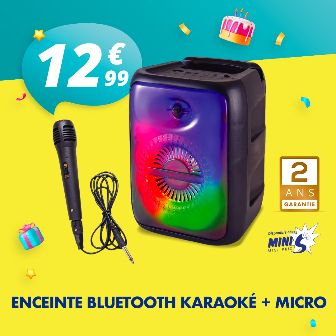 Enceinte Jbl TONOR Bluetooth Machine à Karaoké Pour Adultes Avec 2 Micros Sans Fil UHF, Système