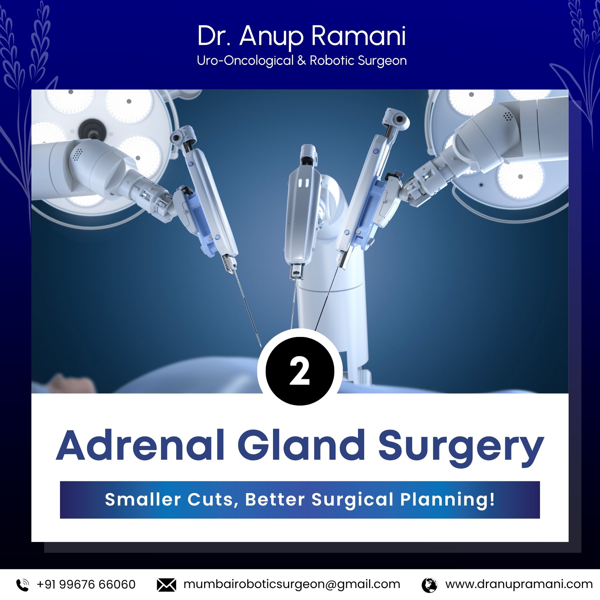 Robotic adrenal gland surgery supports precise treatment with