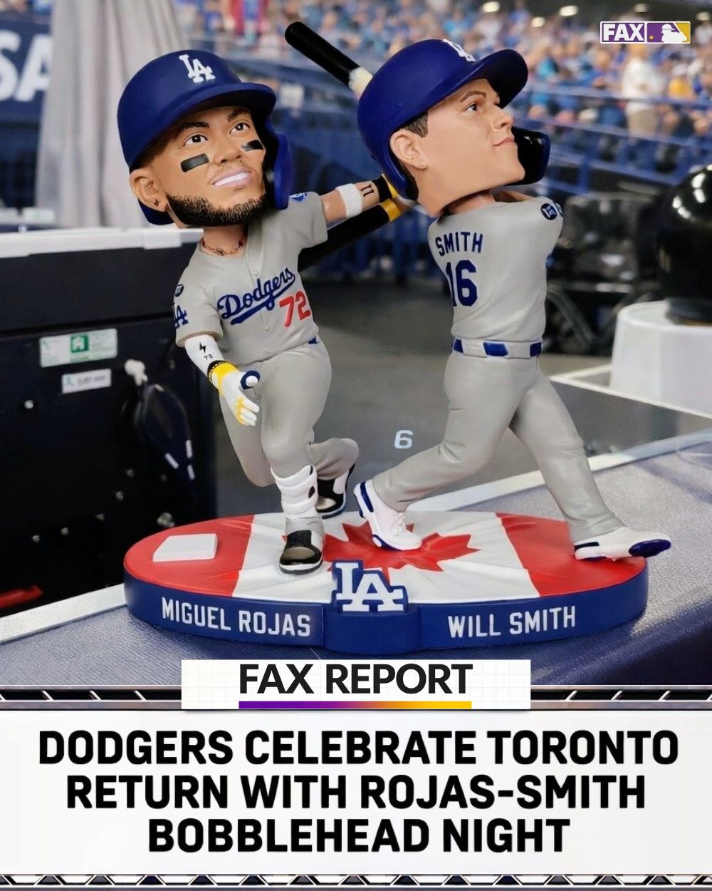 The Dodgers will be giving away this bobblehead of Miguel Rojas
