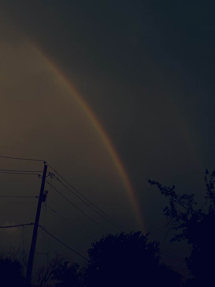 Rainbow causes delay at space launch