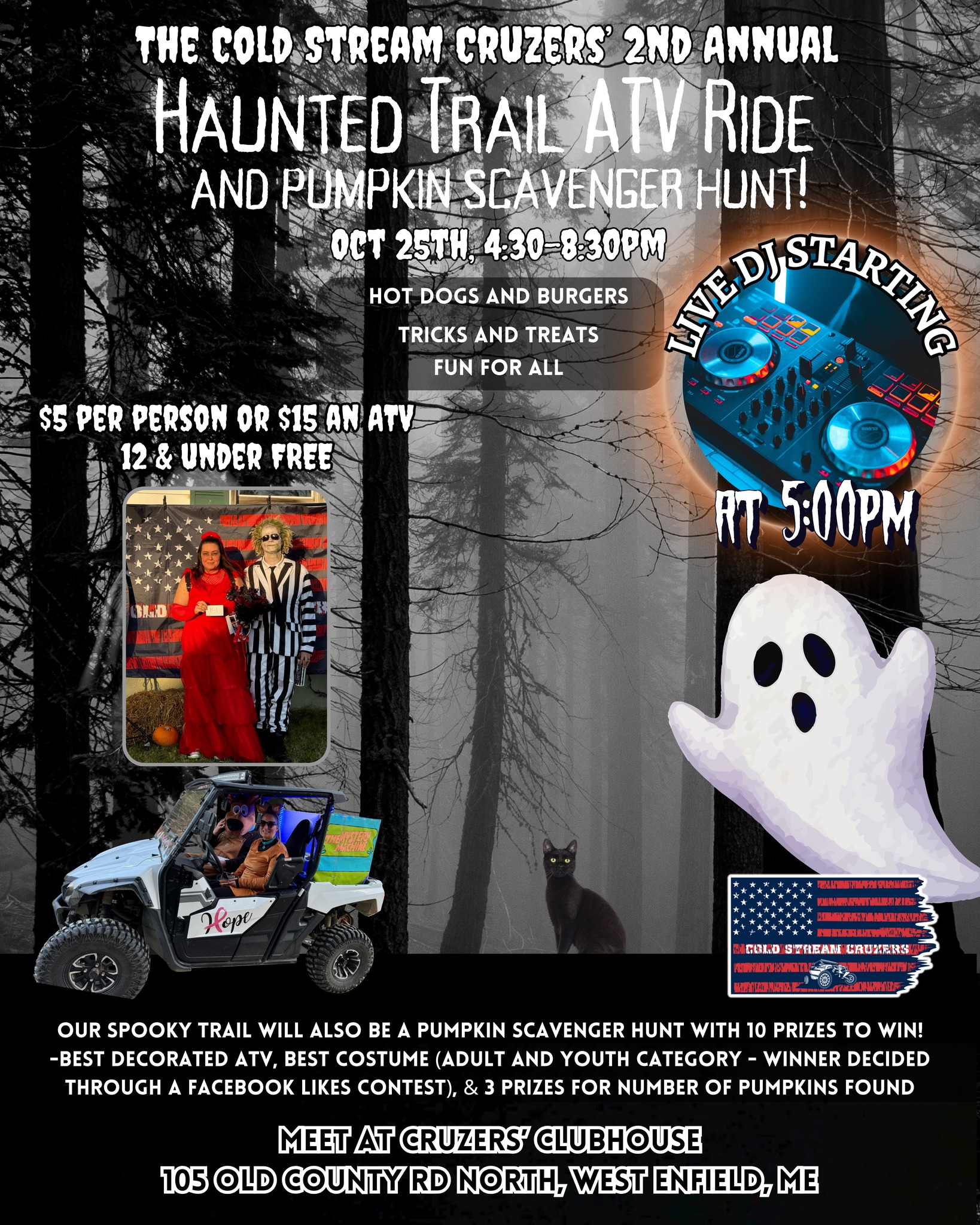 Haunted Trail ATV Ride & Pumpkin Scavenger Hunt
