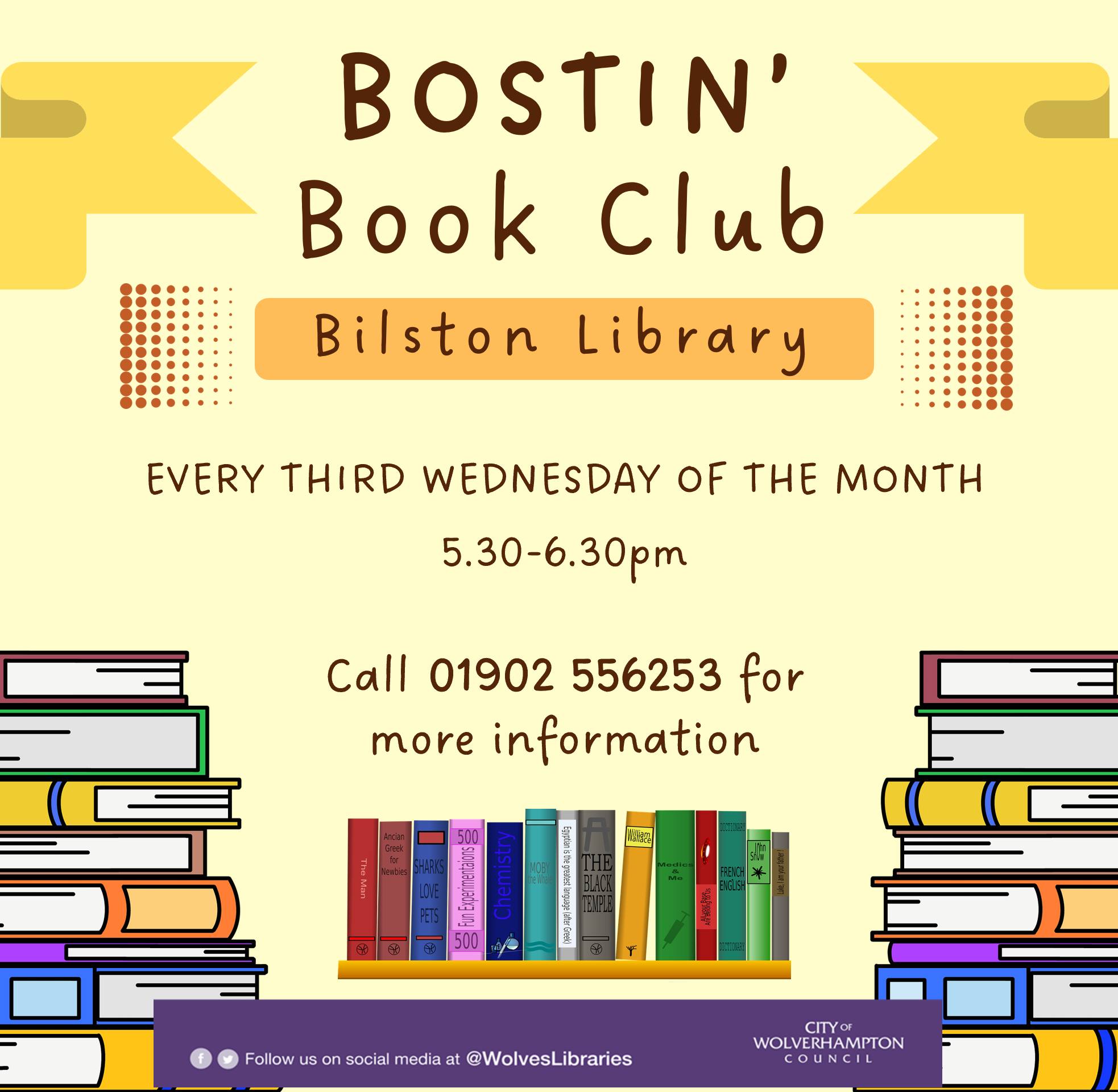Bilston’s Bostin’ book club is... - Wolverhampton Libraries | Facebook