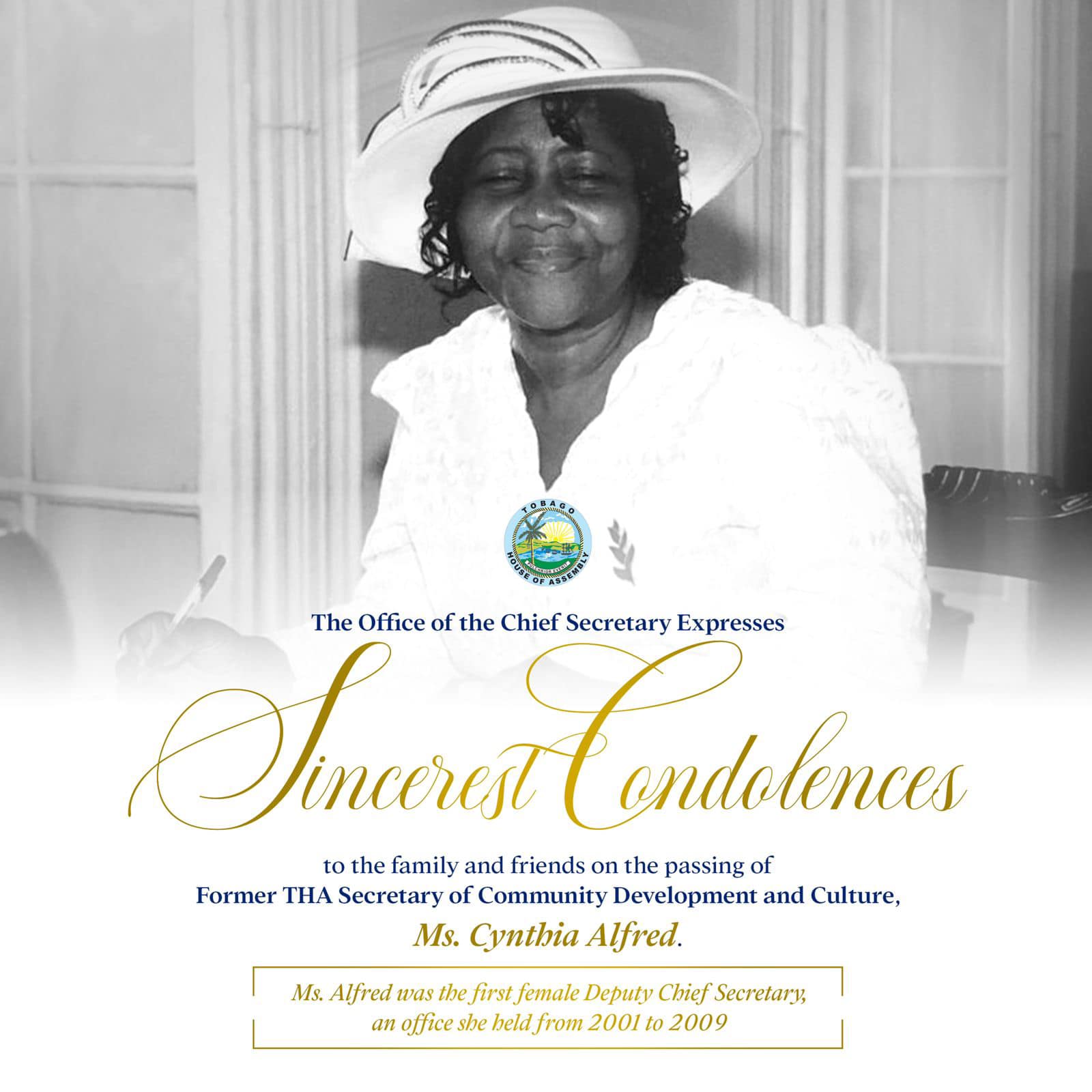 TTT - The Office of the Chief Secretary has extended condolences on the ...