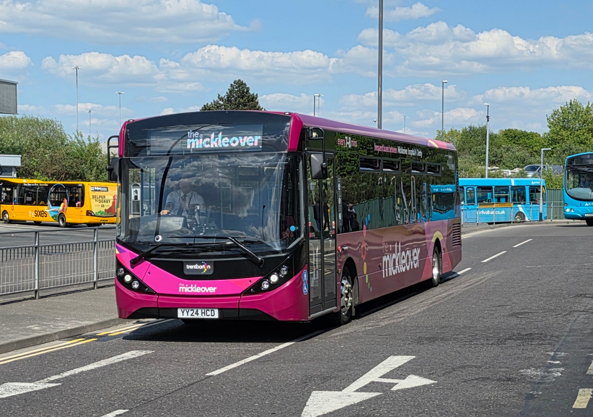 A TrentBarton/KinchBus selection from Derby Bus Station 10/05/25
