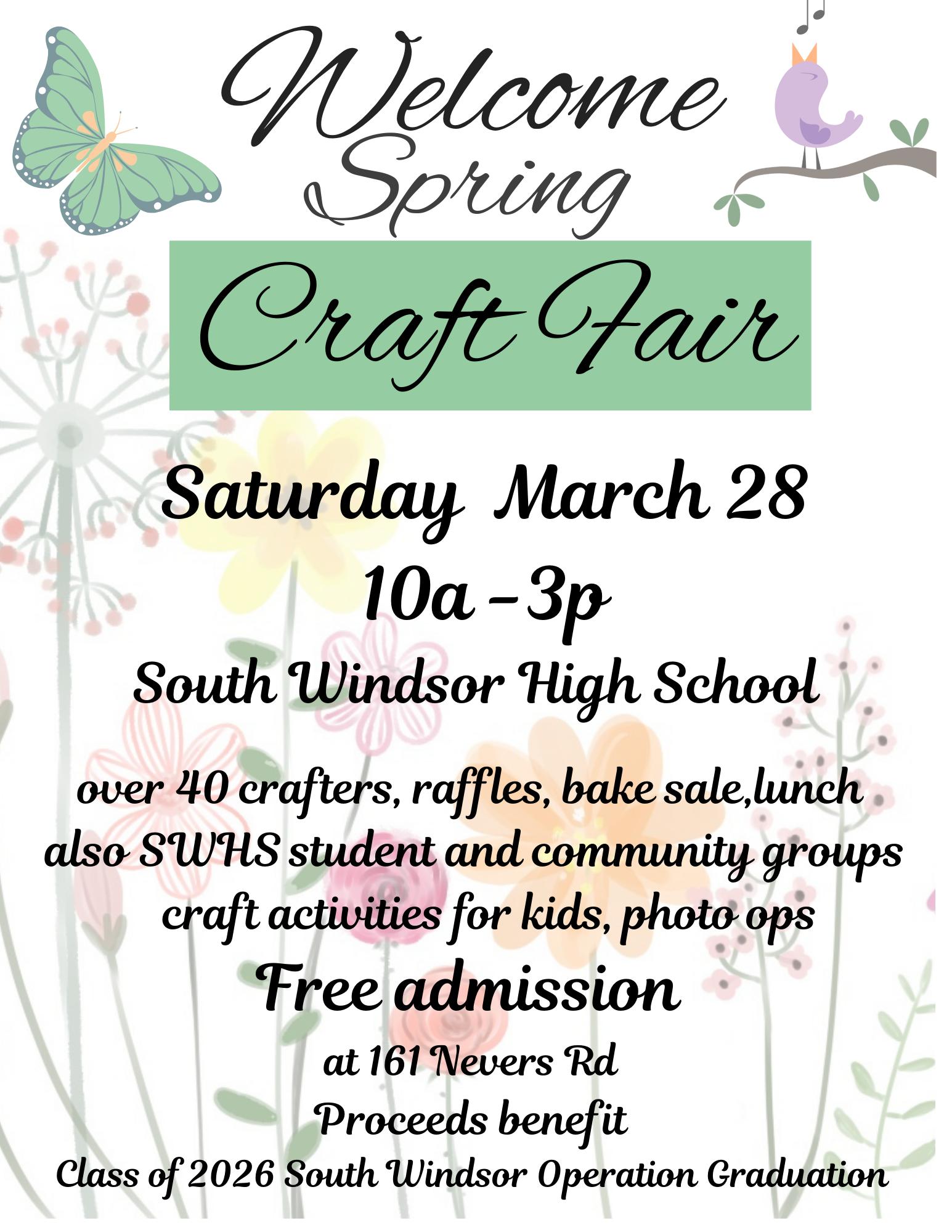 SWOG spring craft fair