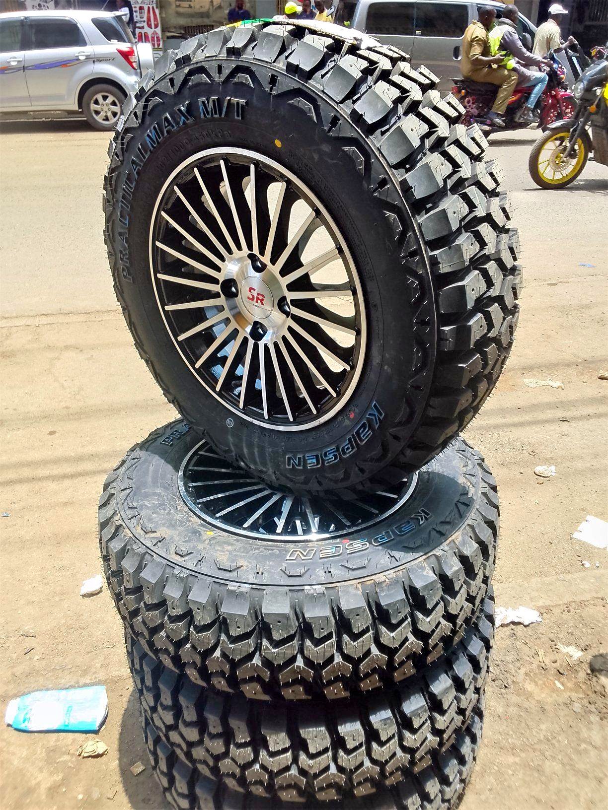 Size 14 new rims with MUD TERRAIN TYRES - Car Wheels, Tires & Parts ...